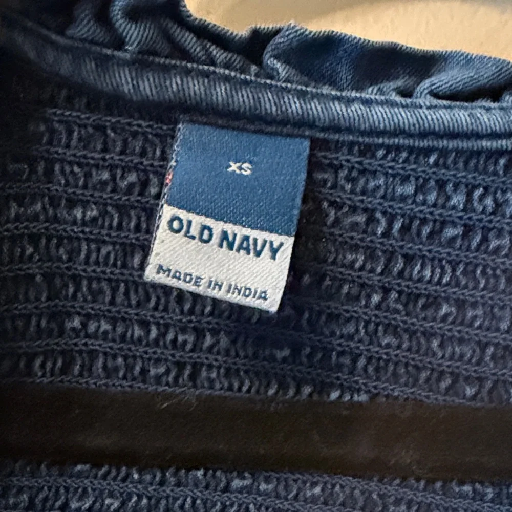 Old Navy Deep Blue Long Sleeve Denim Dress - Picture 2 of 5